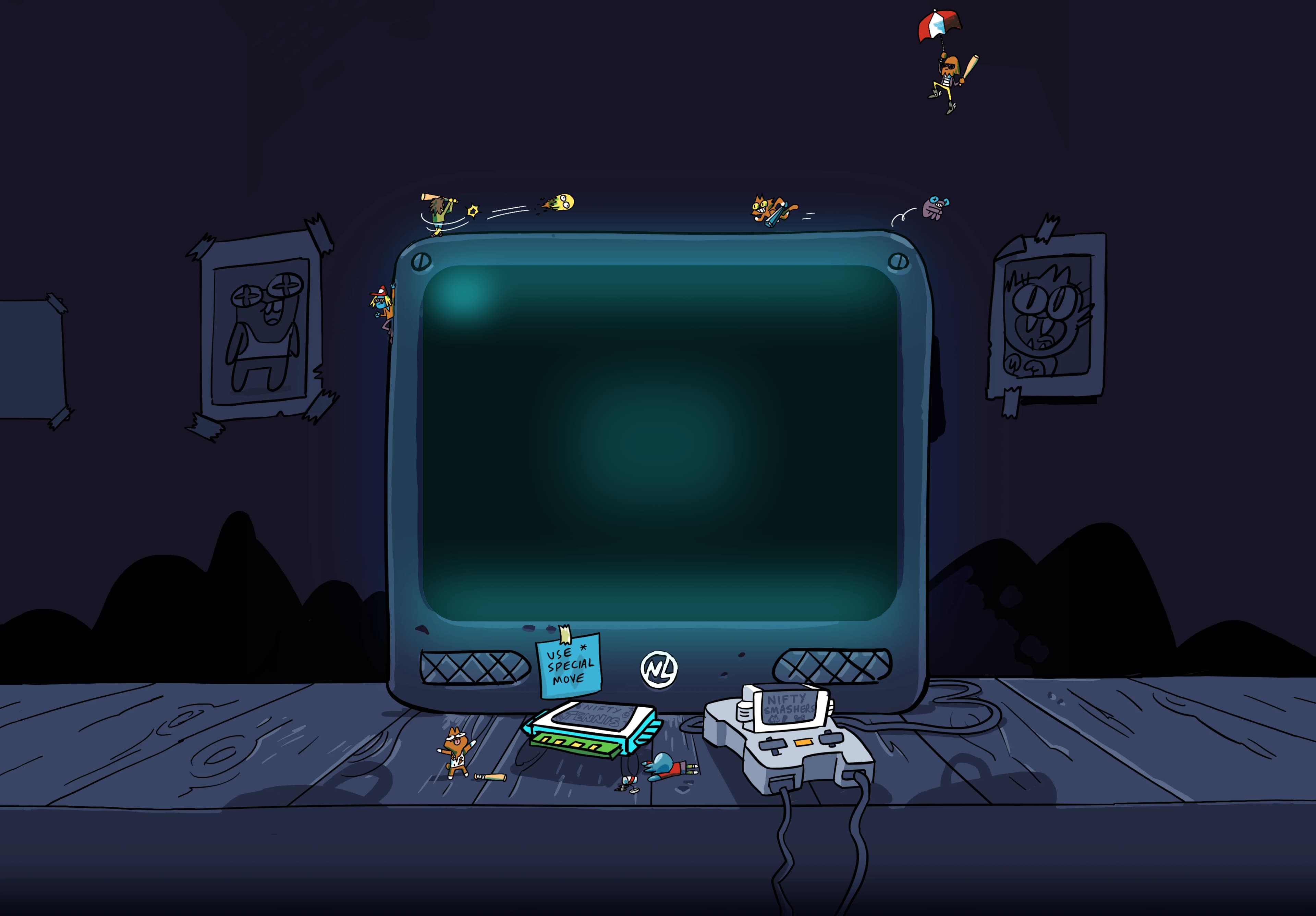 Game Console Backdrop